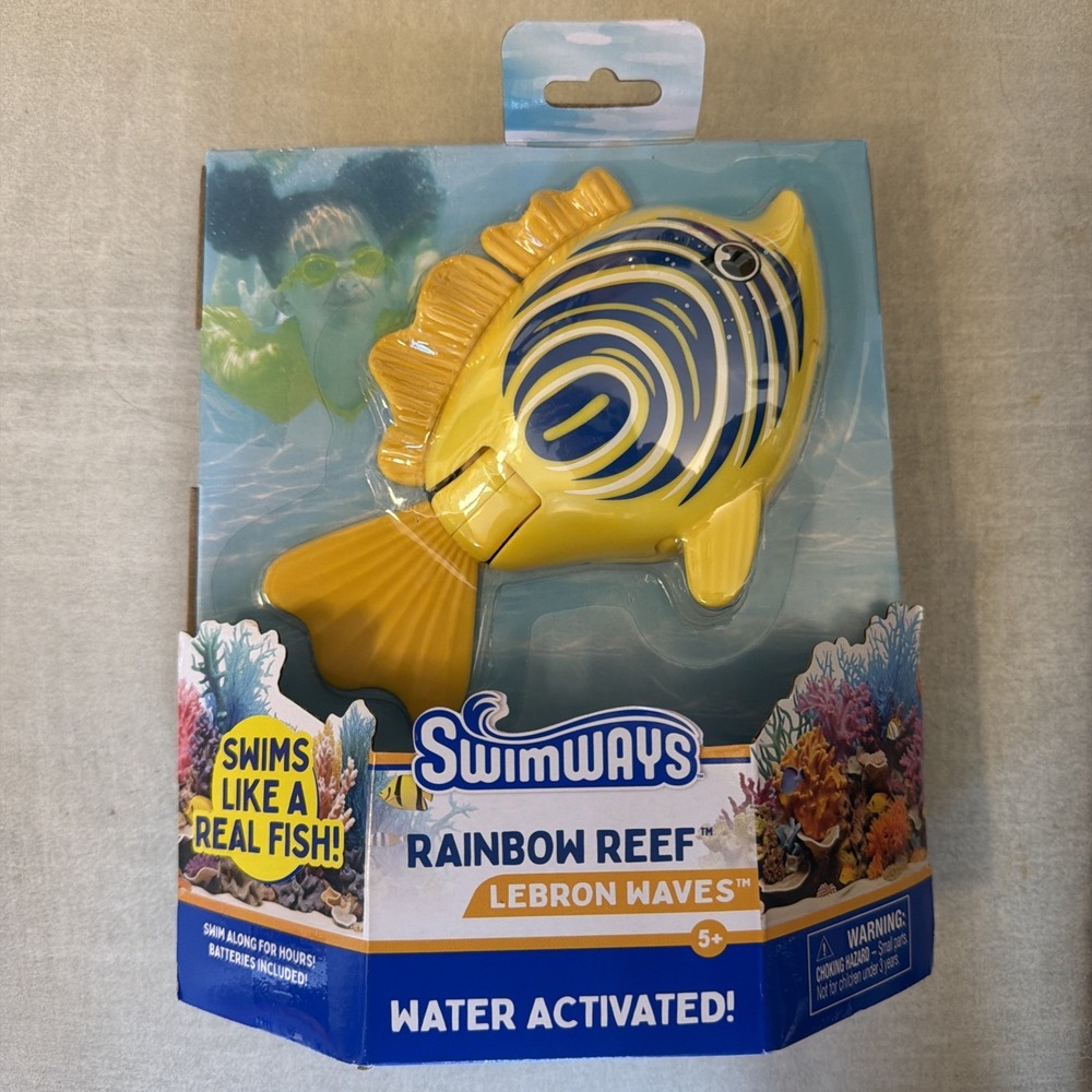 SwimWays Rainbow Reef Fish "Lebron Waves" Floating Bath Pool Toy NEW